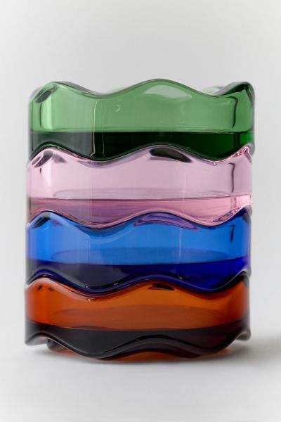 Yew Yew Wavy Glass Ashtray