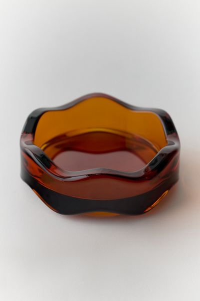 Yew Yew Wavy Glass Ashtray