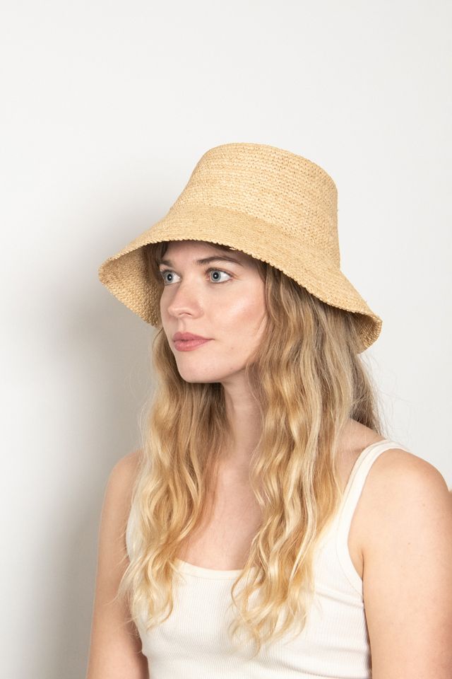 Wyeth Tali Raffia Bucket Hat #1