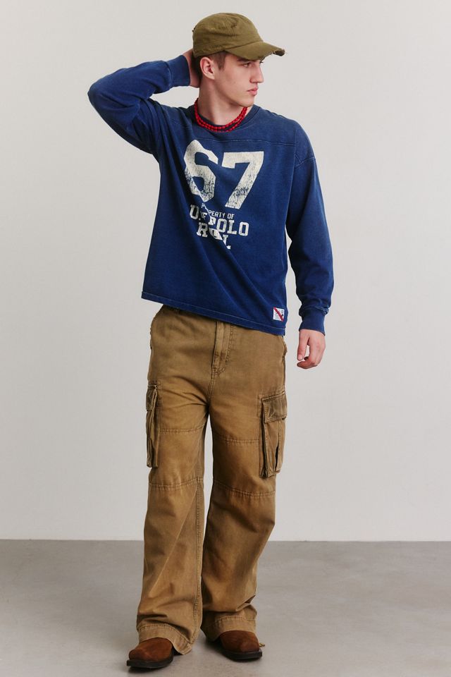 Polo Ralph Lauren Original Label Graphic Long Sleeve Football Tee #1