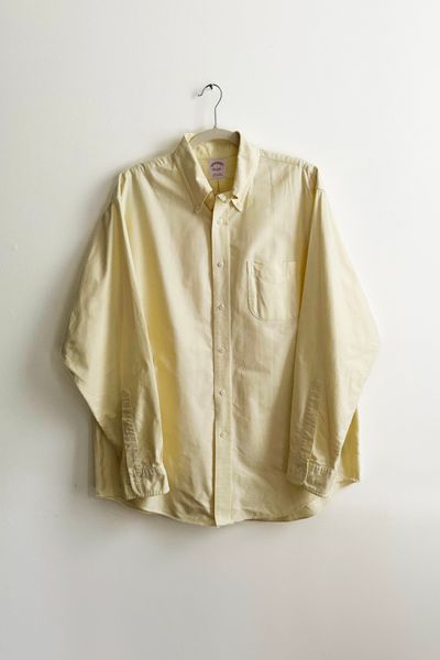 Vintage Butter Yellow Brooks Brother Oxford Shirt