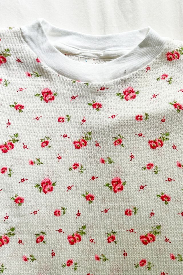 Vintage Floral Print Long Sleeve Thermal #2