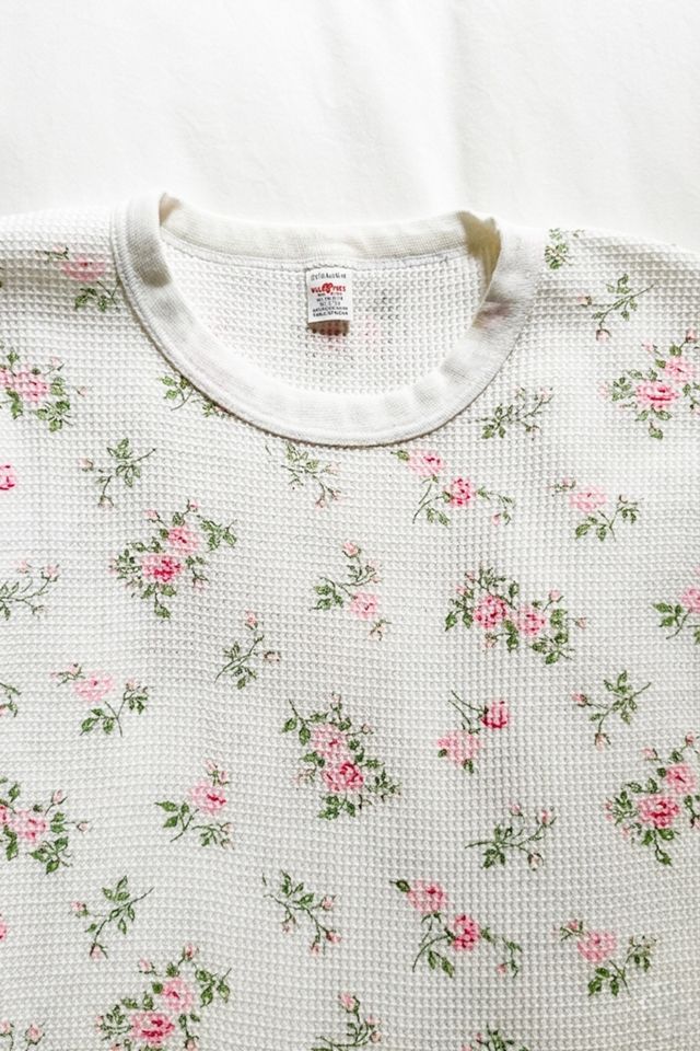 Vintage Floral Print Long Sleeve Thermal #1