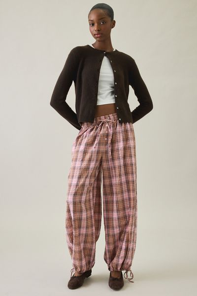UO Benny Crinkle Cotton Balloon Pants