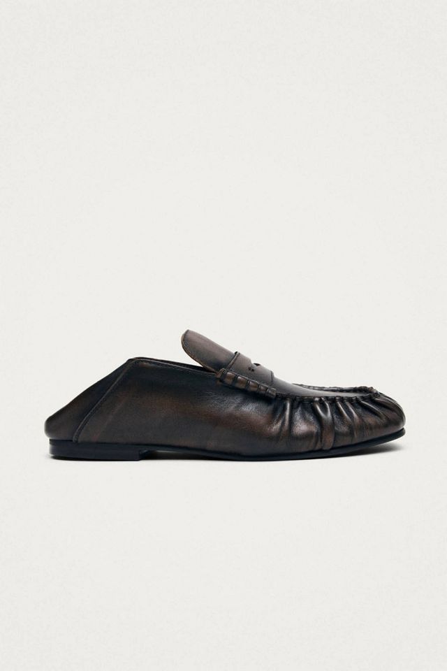 ALOHAS Aven Mule Vintage Effect Leather Loafers #1