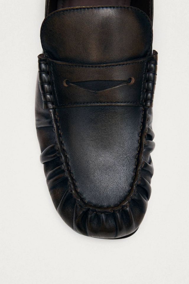 ALOHAS Aven Mule Vintage Effect Leather Loafers #2