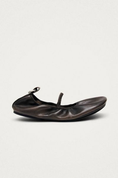 ALOHAS Naira Barefoot Vintage Effect Leather Ballet Flats