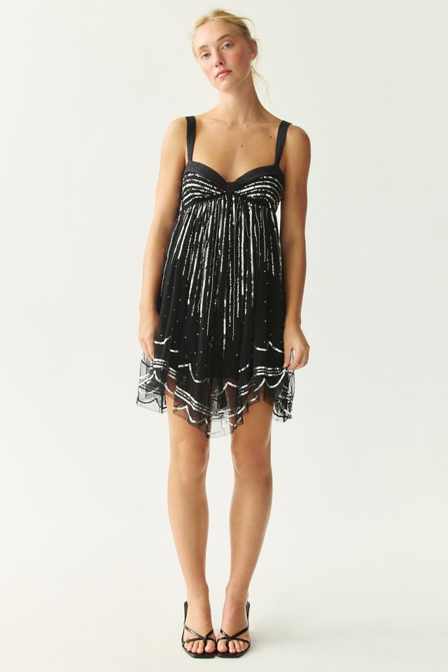 Kimchi Blue Sparkling & Swing Sequin Babydoll Mini Dress #1