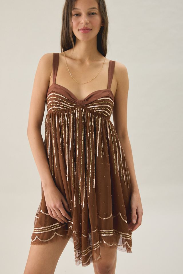 Kimchi Blue Sparkling & Swing Sequin Babydoll Mini Dress #2
