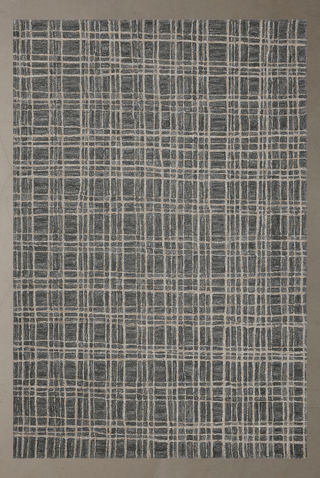 Wes Gridded Woven Rug #2