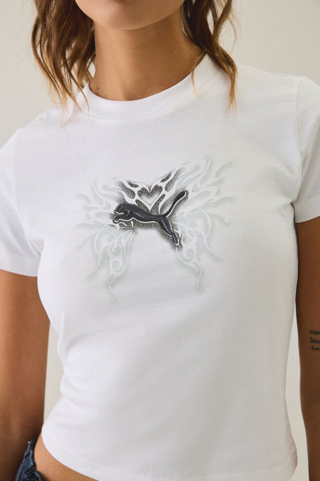 Puma Street Glam Graphic Slim Tee #1