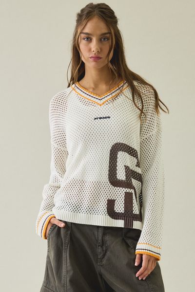 Chandail surdimensionné en tricot ouvert MLB Off Season