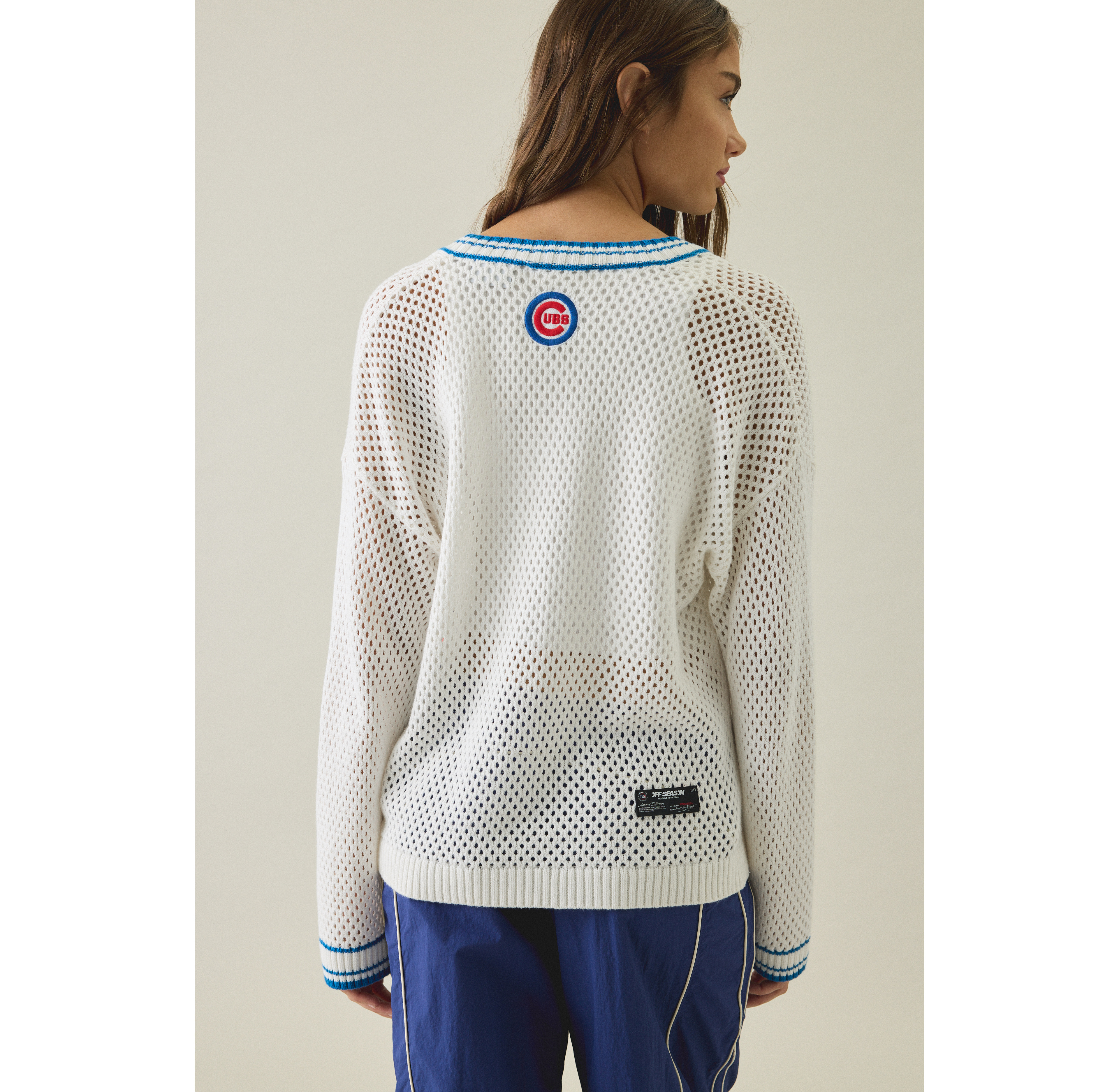 Off Season MLB Open Knit Oversized Sweater