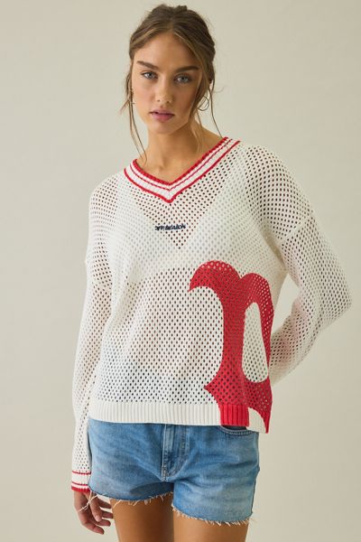 Off Season MLB Open Knit Oversized Sweater