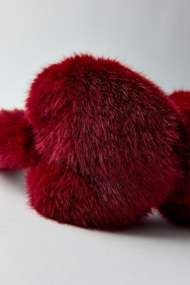 Fuzzy Heart Earmuffs #1