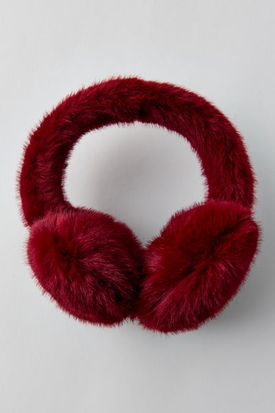 Fuzzy Heart Earmuffs
