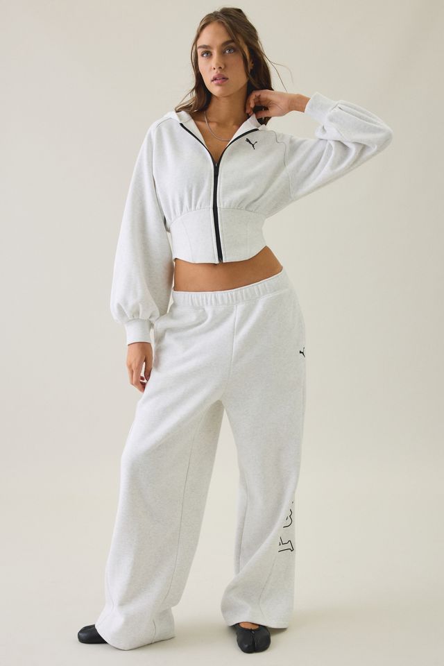Puma Street Glam Bedazzled Zip-Up Hoodie Sweatshirt #3