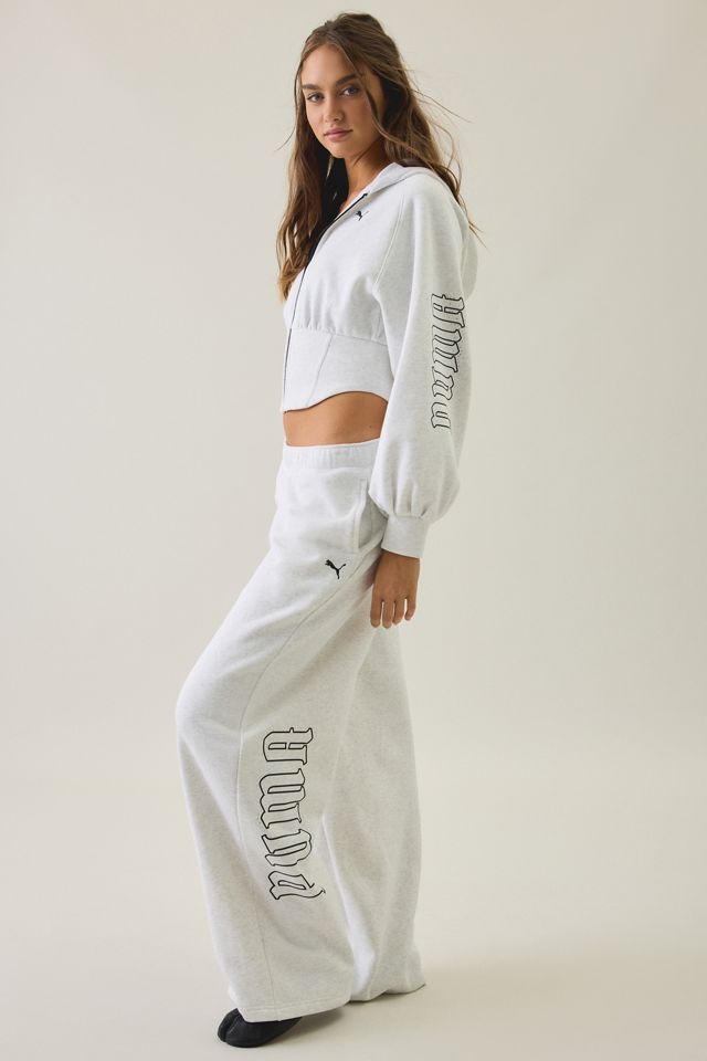 Puma Street Glam Bedazzled Zip-Up Hoodie Sweatshirt #4