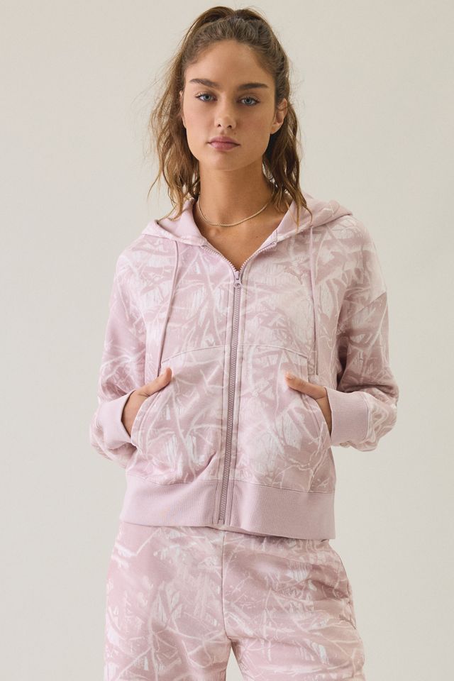 Puma Essentials Camo Print Relaxed Zip-Up Hoodie Sweatshirt #2