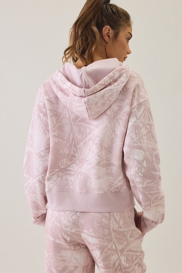 Puma Essentials Camo Print Relaxed Zip-Up Hoodie Sweatshirt #4