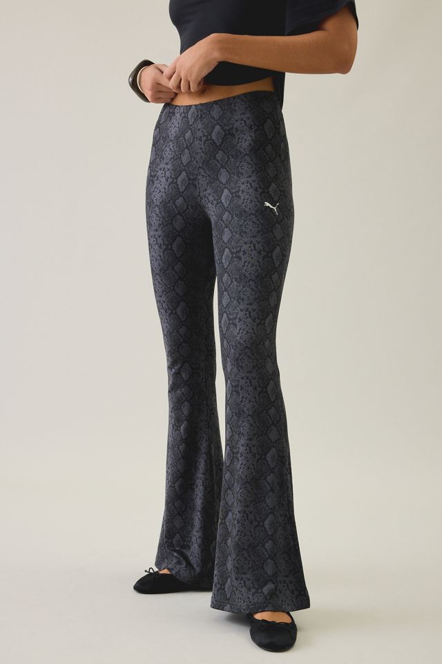 Puma Snake Printed High-Rise Flared Leggings #1