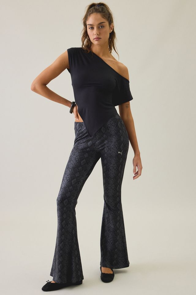 Puma Snake Printed High-Rise Flared Leggings #3