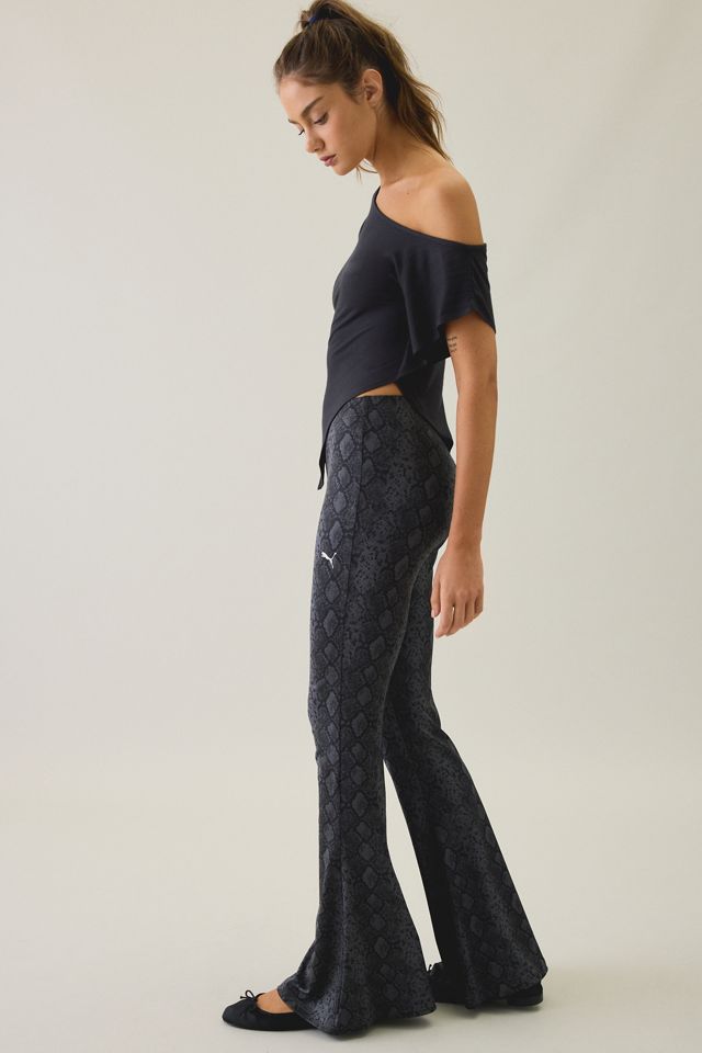 Puma Snake Printed High-Rise Flared Leggings #4