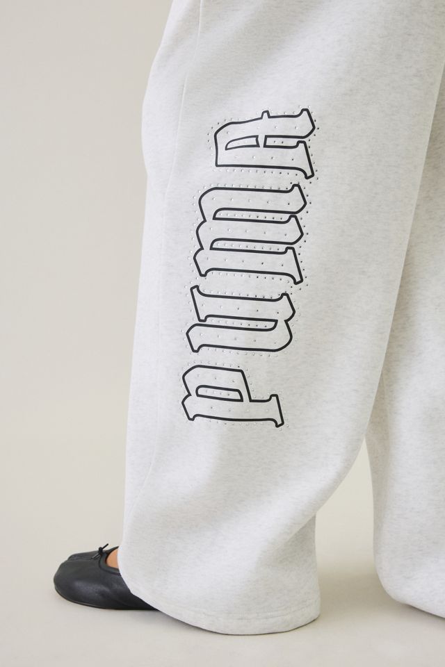 Puma Street Glam Bedazzled Baggy Sweatpants #4
