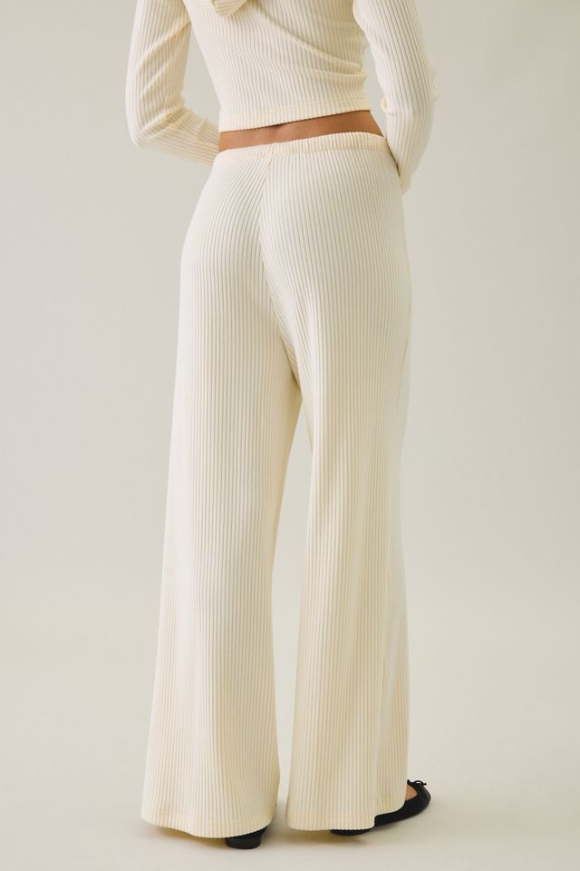 Puma Essentials Ribbed Wide Leg Sweatpants #4