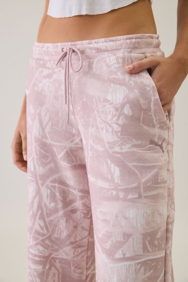 Puma Essential Camo Print Relaxed Flare Sweatpants #2