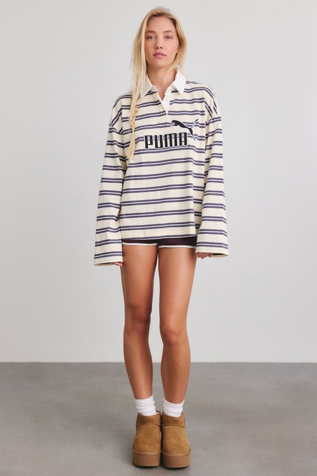 Puma Elevated Essentials Oversized Long Sleeve Rugby Polo #2