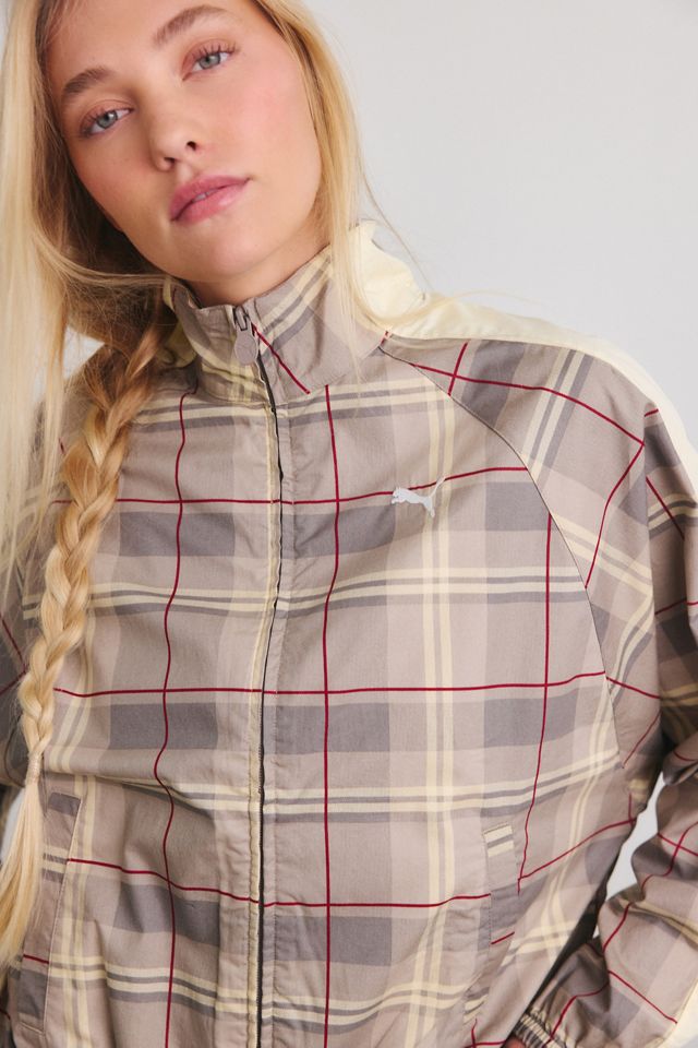Puma T7 Tartan Woven Zip-Up Track Jacket #1