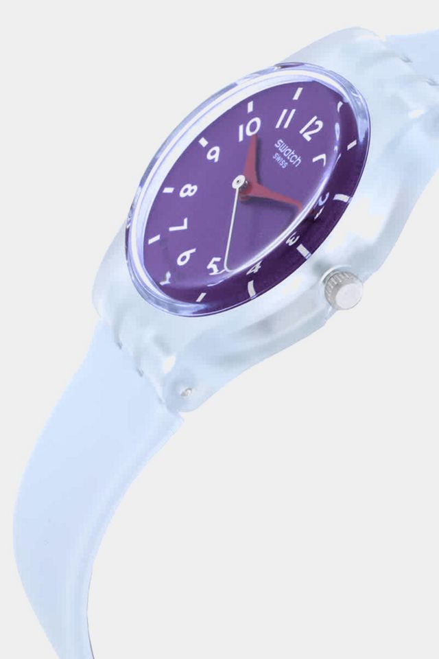 Swatch Essentials Powder Plum Quartz Watch #1