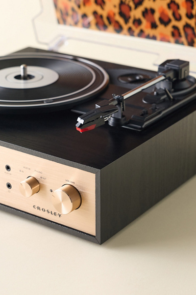 Crosley Miles Leopard Print Record Player