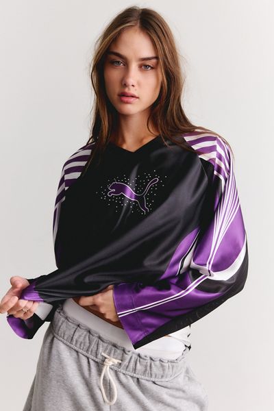 Puma Street Glam Bedazzled Oversized Jersey