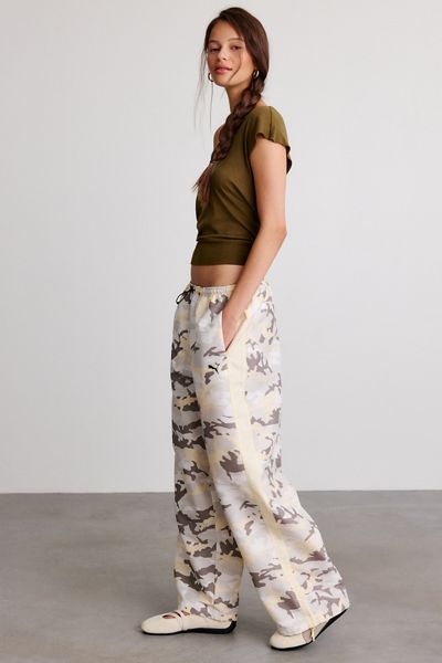Puma Street Glam Relaxed Camo Pants