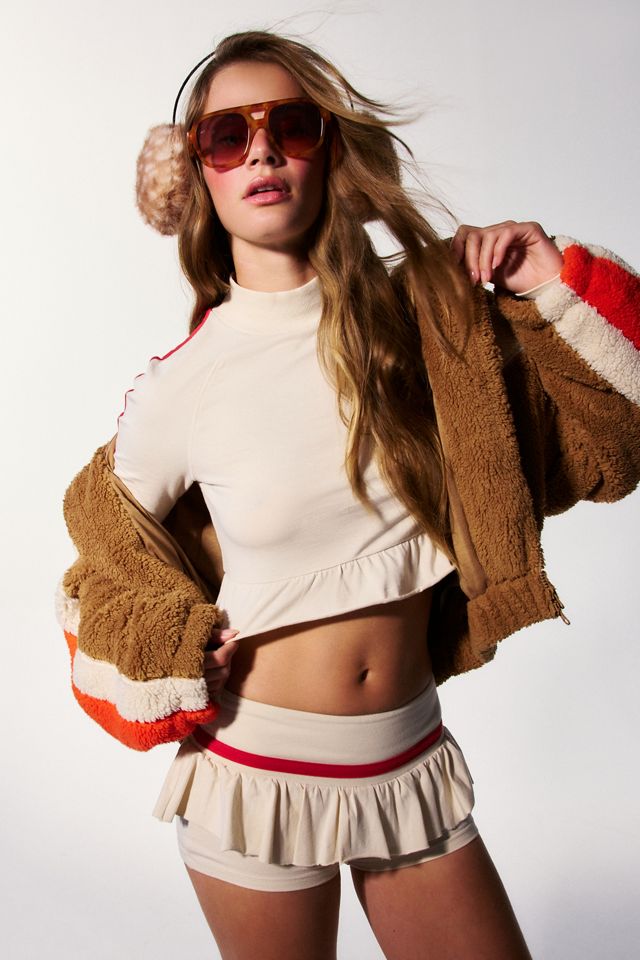 Out From Under Bec Snow Dancer Ruffle Mini Shorts #2