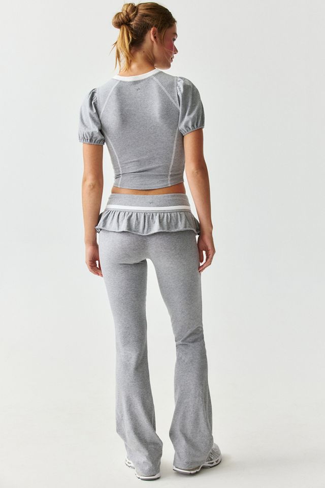 Out From Under Bec Snow Dancer Ruffle Flare Pants #3
