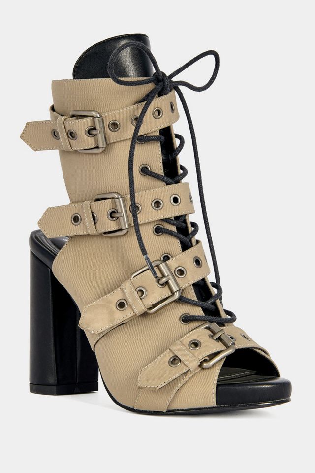 Azalea Wang Loom Block Sandal Bootie #1