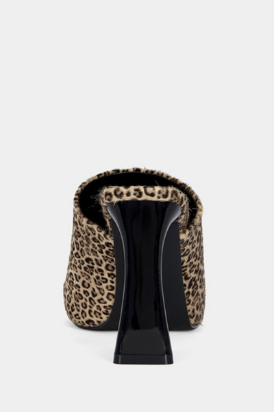 Azalea Wang Vivara Calf Hair Heeled Sandal