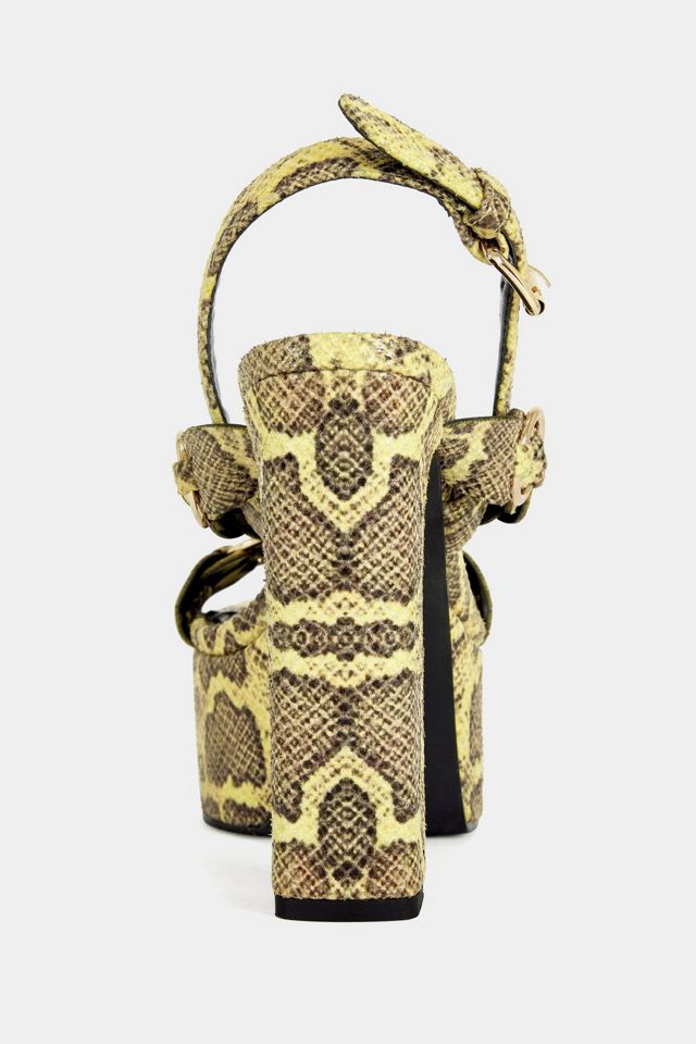 Azalea Wang Tarynn Snake Print Block Platform Heel #2