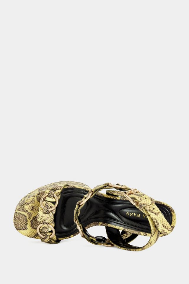 Azalea Wang Tarynn Snake Print Block Platform Heel #3