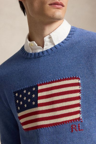 Polo Ralph Lauren USA Flag Crew Neck Sweater