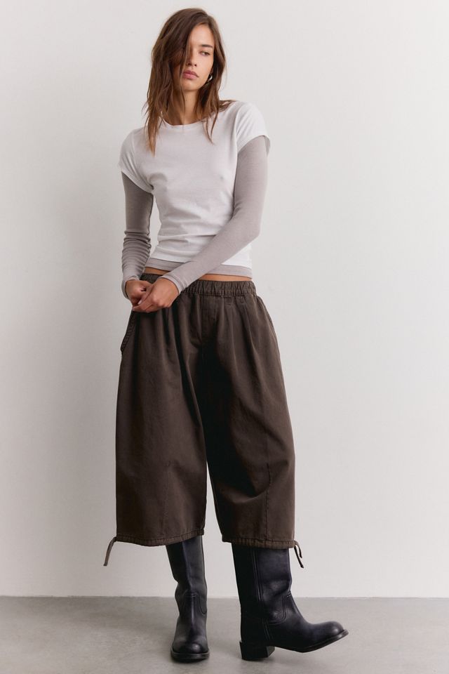 BDG Bobbi Cropped Baggy Pull-On Pants #2