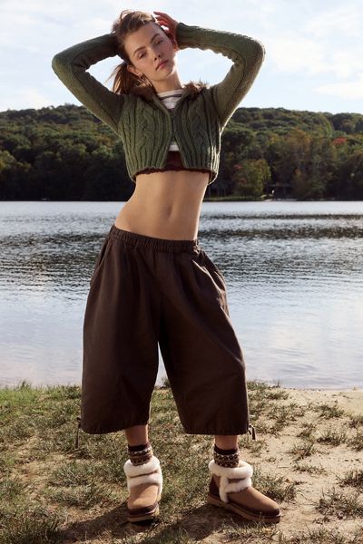 Pantalon ample court Bobbi à enfiler BDG