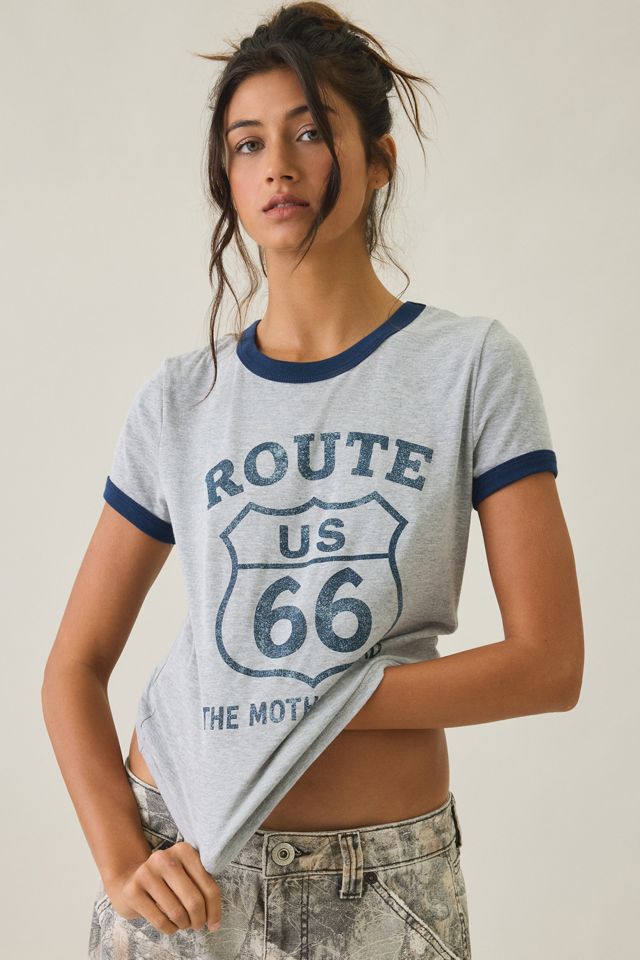 Route 66 Graphic Slim Ringer Tee #4