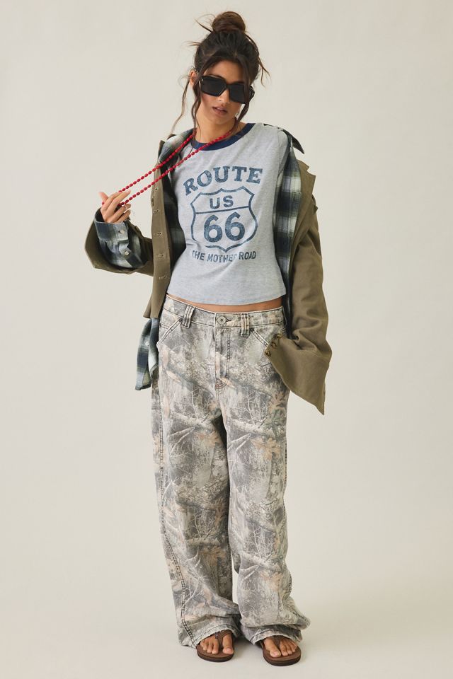 Route 66 Graphic Slim Ringer Tee #5