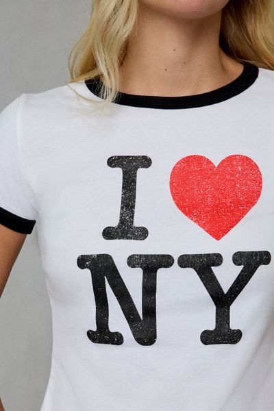 T-shirt ringer graphique ILY New York