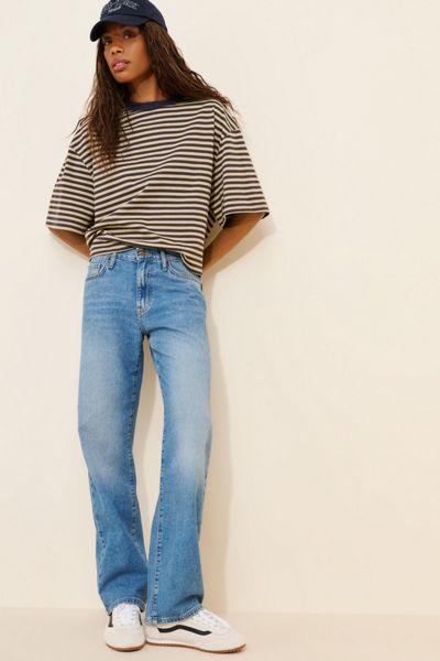 BDG Olive Stovepipe Mid-Rise Jean