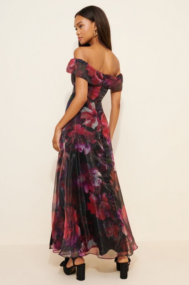 Lulu's Rafferty Off-The-Shoulder Maxi Dress #1
